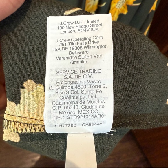 Madewell Dark Green Dress with Yellow Floral Print - Picture 13 of 13
